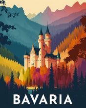 Load image into Gallery viewer, Diamond Painting - Travel Poster Bavaria