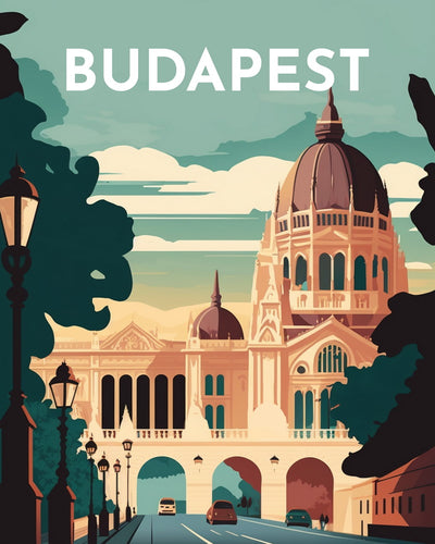 Diamond Painting - Travel Poster Budapest