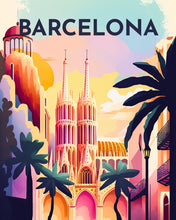 Load image into Gallery viewer, Diamond Painting - Travel Poster Barcelona