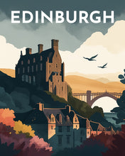 Load image into Gallery viewer, Diamond Painting - Travel Poster Edinburgh