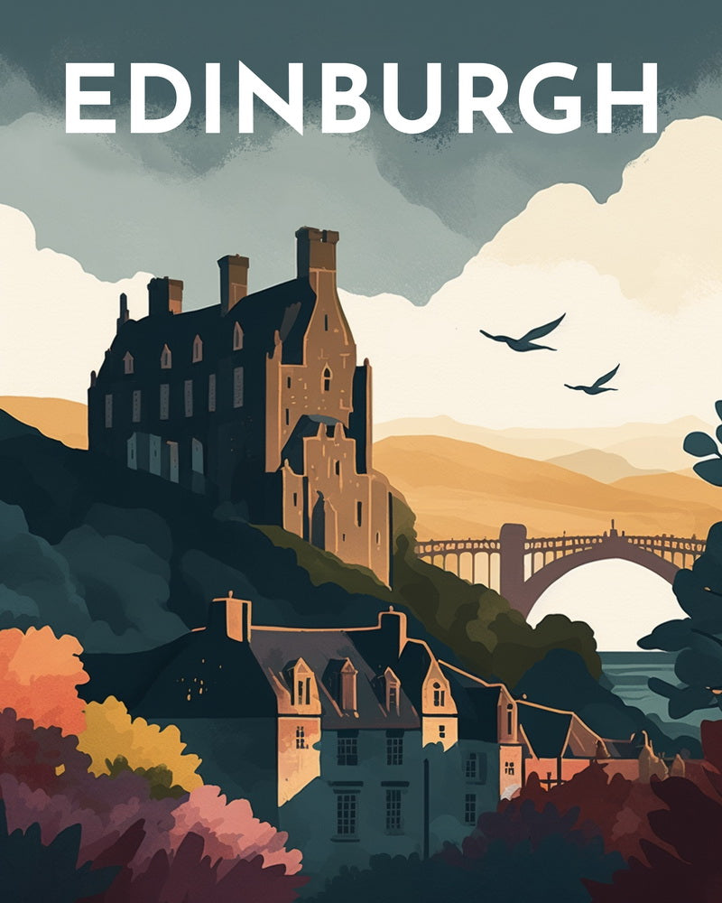 Diamond Painting - Travel Poster Edinburgh