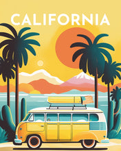 Load image into Gallery viewer, Diamond Painting - Travel Poster California
