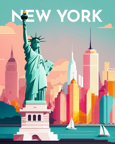Diamond Painting - Travel Poster New York