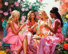 Load image into Gallery viewer, Diamond Painting - Divas&#39; Toast in the Garden