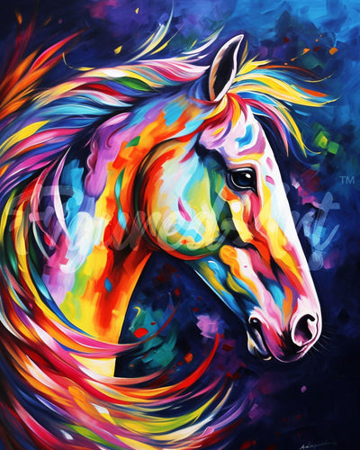 Diamond Painting - Colorful Abstract Horse
