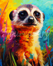 Load image into Gallery viewer, Diamond Painting - Colorful Abstract Meerkat