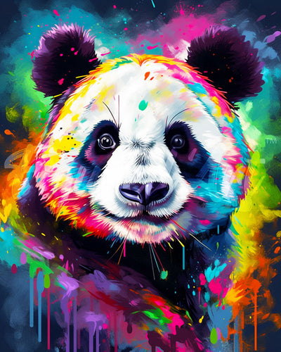 Diamond Painting - Colorful Abstract Panda