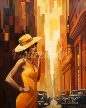 Load image into Gallery viewer, Diamond Painting - Art Deco Woman in Town