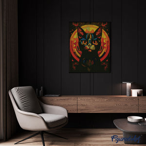 Diamond Painting - Art Deco Black Cat