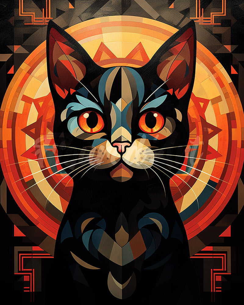 Diamond Painting - Art Deco Black Cat