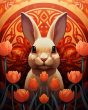 Load image into Gallery viewer, Diamond Painting - Rabbit Art Deco