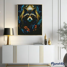 Load image into Gallery viewer, Diamond Painting - Raccoon Art Deco