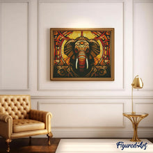 Load image into Gallery viewer, Diamond Painting - Elephant Art Deco