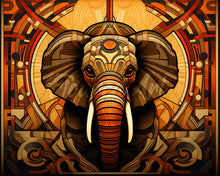 Load image into Gallery viewer, Diamond Painting - Elephant Art Deco