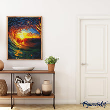 Load image into Gallery viewer, Diamond Painting - The Wave and Sunset