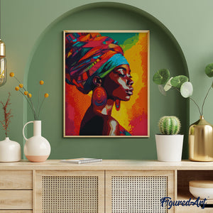 Diamond Painting - Vivid African Lady