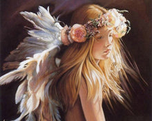 Load image into Gallery viewer, Diamond Painting - Little Girl and Feathers