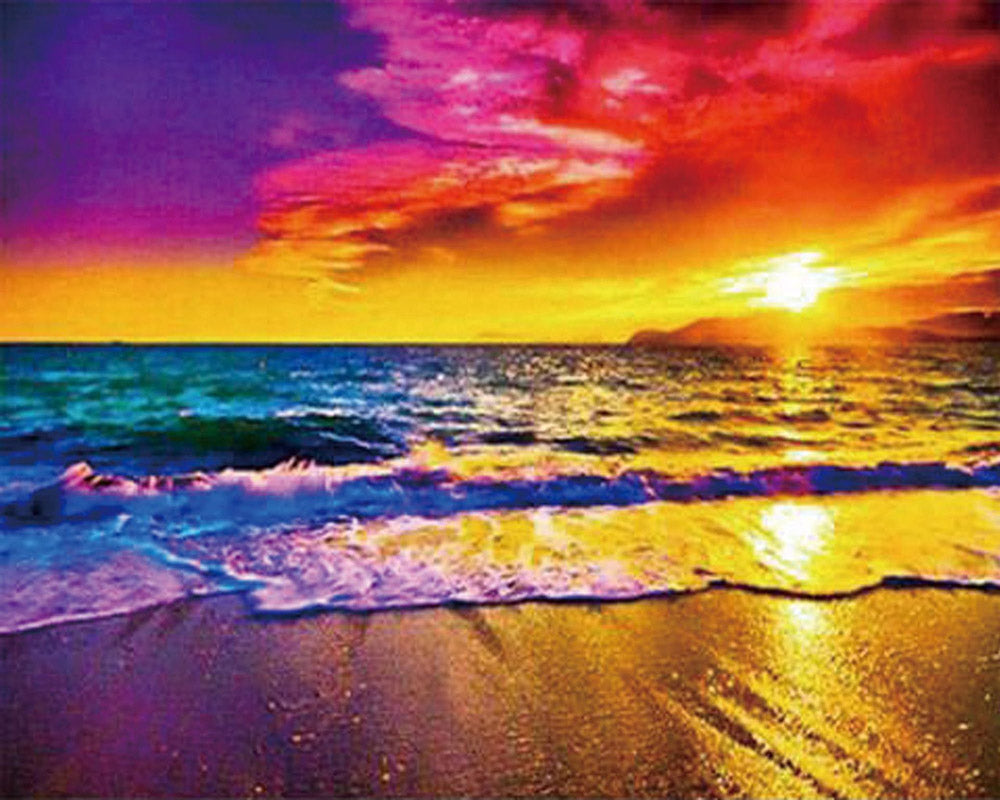 Diamond Painting - Sunset at the Beach