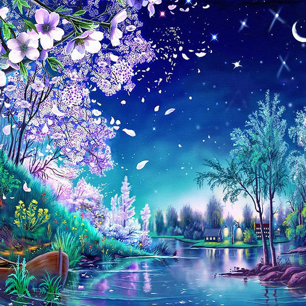 Diamond Painting - Boat by the Water
