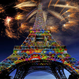 Diamond Painting - Fireworks and Eiffel Tower