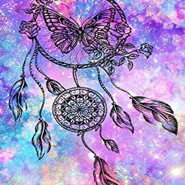 Diamond Painting - Dreamcatcher with butterfly