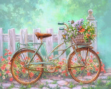 Load image into Gallery viewer, Diamond Painting - Flower-filled Bicycle