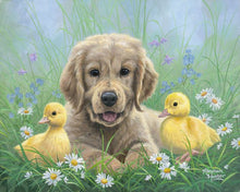 Load image into Gallery viewer, Paint by numbers Labrador and Chicks Figured&#39;Art new arrivals, intermediate, animals, dogs, birds