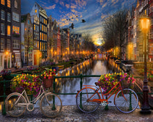 Load image into Gallery viewer, Paint by numbers | View of Amsterdam canal | advanced new arrivals landscapes cities | Figured&#39;Art