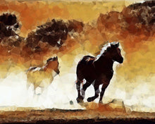 Load image into Gallery viewer, Diamond Painting - Horses in action