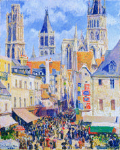 Load image into Gallery viewer, Paint by numbers | Rue de l&#39;Epicerie Rouen - Camille Pissarro | advanced new arrivals reproduction cities | Figured&#39;Art