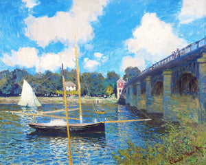 Paint by numbers | The Pont d'Argenteuil - Monet | ships and boats advanced new arrivals landscapes reproduction | Figured'Art