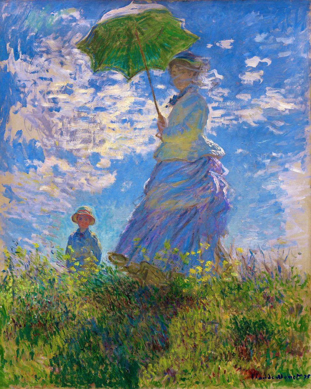 Paint by numbers | The walk - Monet | intermediate new arrivals reproduction | Figured'Art