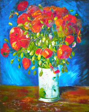 Load image into Gallery viewer, Diamond Painting - Vase with poppies - Van Gogh