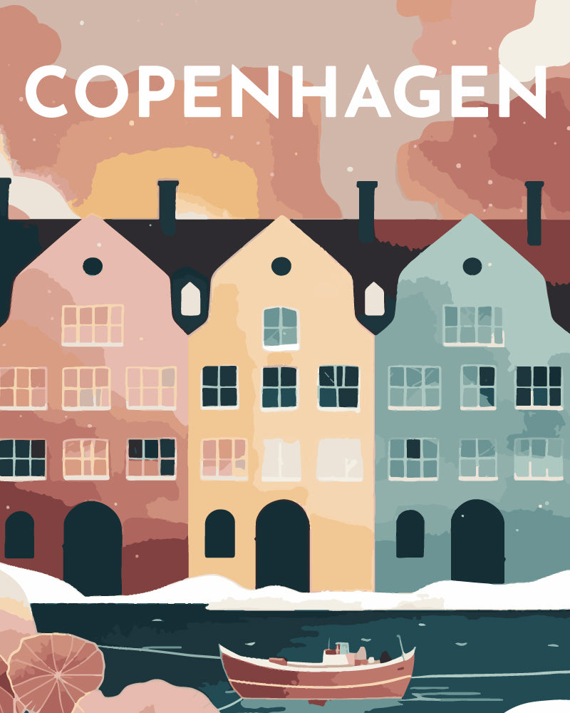 Paint by Numbers - Travel Poster Copenhagen