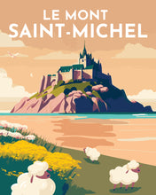 Load image into Gallery viewer, Paint by Numbers - Travel Poster Mont Saint-Michel