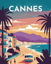 Load image into Gallery viewer, Paint by Numbers - Travel Poster Cannes