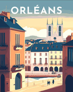 Paint by Numbers - Travel Poster Orleans