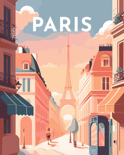 Paint by Numbers - Travel Poster Paris