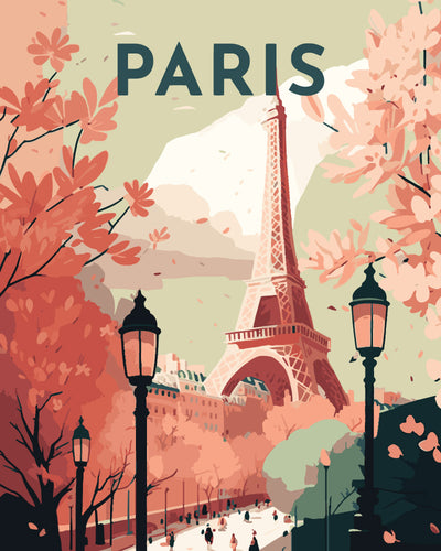 Paint by Numbers - Travel Poster Paris 2