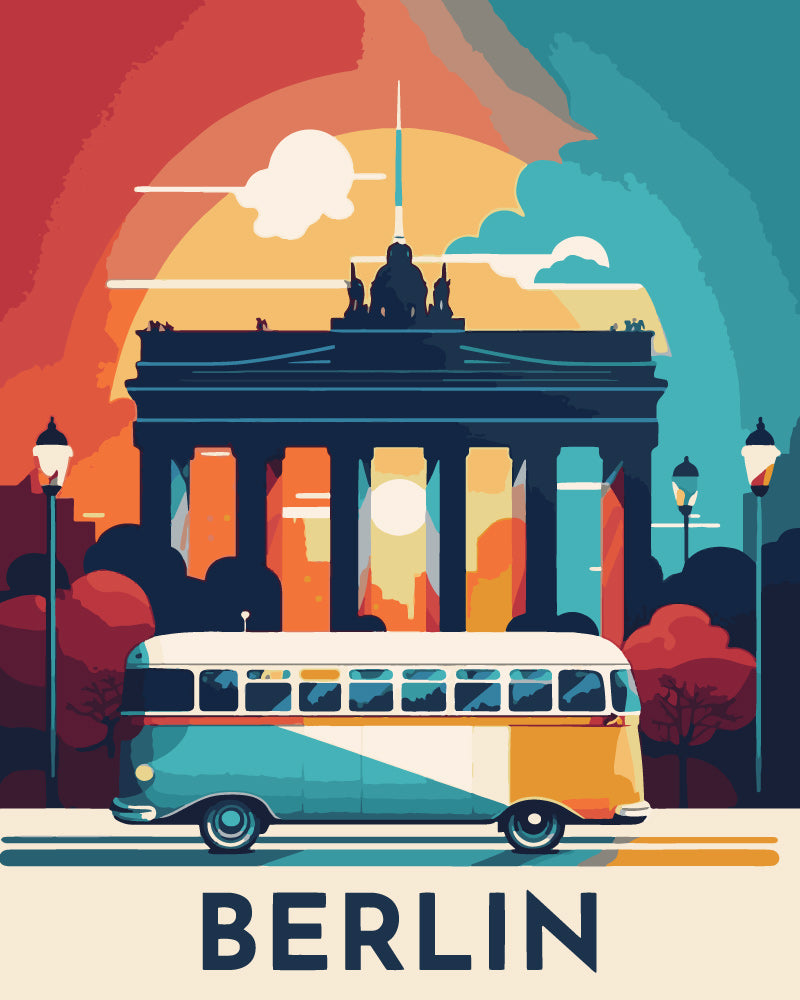 Paint by Numbers - Travel Poster Berlin