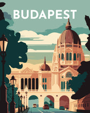 Load image into Gallery viewer, Paint by Numbers - Travel Poster Budapest