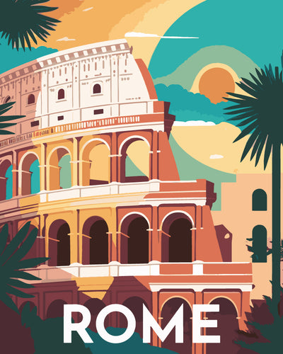 Paint by Numbers - Travel Poster Rome