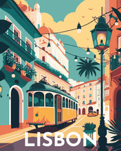 Load image into Gallery viewer, Paint by Numbers - Travel Poster Lisbon