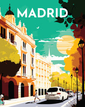 Load image into Gallery viewer, Paint by Numbers - Travel Poster Madrid