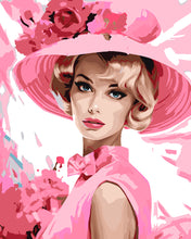 Load image into Gallery viewer, Paint by numbers kit Diva in a Pink Chapeau Figured&#39;Art