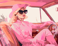 Load image into Gallery viewer, Paint by numbers kit Diva&#39;s Pink Joyride Figured&#39;Art