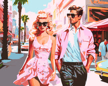 Load image into Gallery viewer, Paint by numbers kit Hollywood Love in Pink Figured&#39;Art