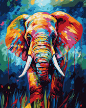 Load image into Gallery viewer, Paint by numbers kit Colorful Abstract Elephant Figured&#39;Art