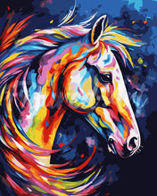 Load image into Gallery viewer, Paint by numbers kit Colorful Abstract Horse Figured&#39;Art