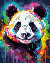 Load image into Gallery viewer, Paint by numbers kit Colorful Abstract Panda Figured&#39;Art